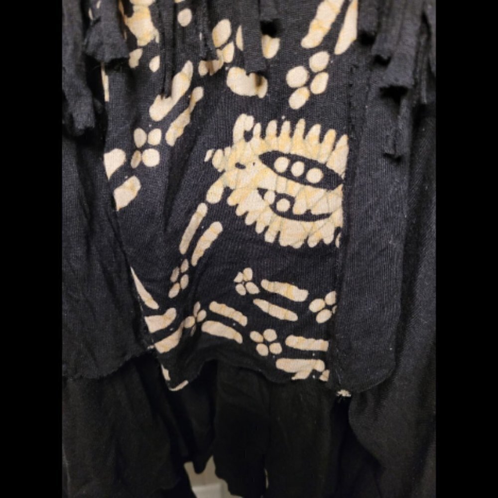 Free People Boho Bleached Tie Dye Look Fringe Tank - Picture 5 of 10